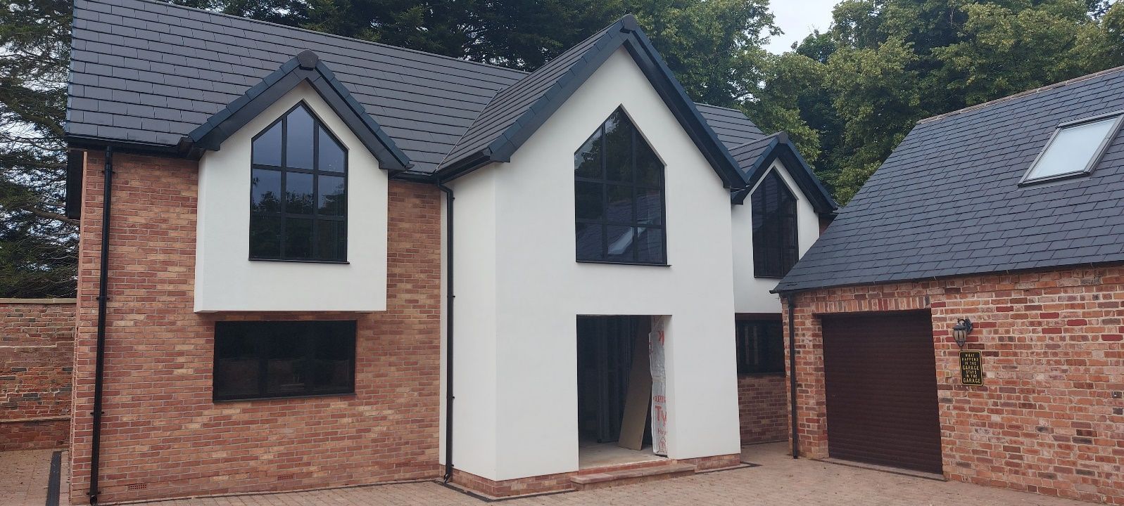 The completed Partner House, built with the duoKore steel frame system
