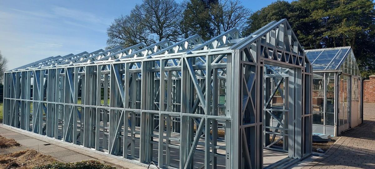 The frame nearing completion